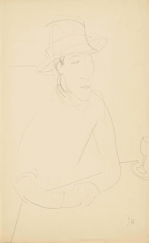 Jeanne Hébuterne, Portrait de Amedeo Modigliani au chapeau, 1917 
